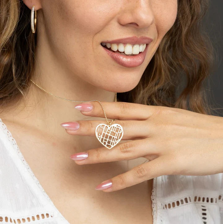 Personalizovaný náhrdelník s mapou