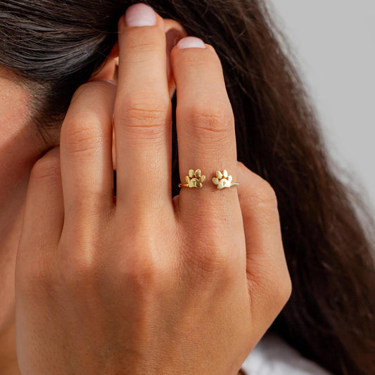 Personalizovaný prsteň s iniciálou domáceho miláčika