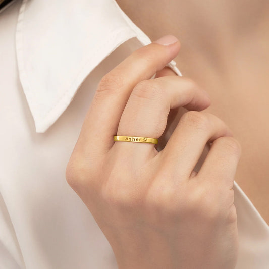 Personalizovaný prsteň s menom domáceho miláčika