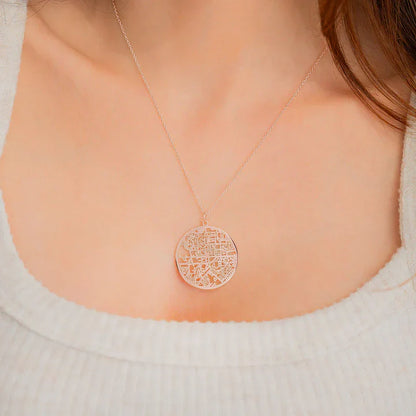 Personalizovaný náhrdelník s mapou