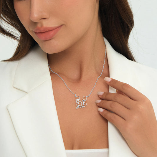 Personalizovaný náhrdelník s menom mačky