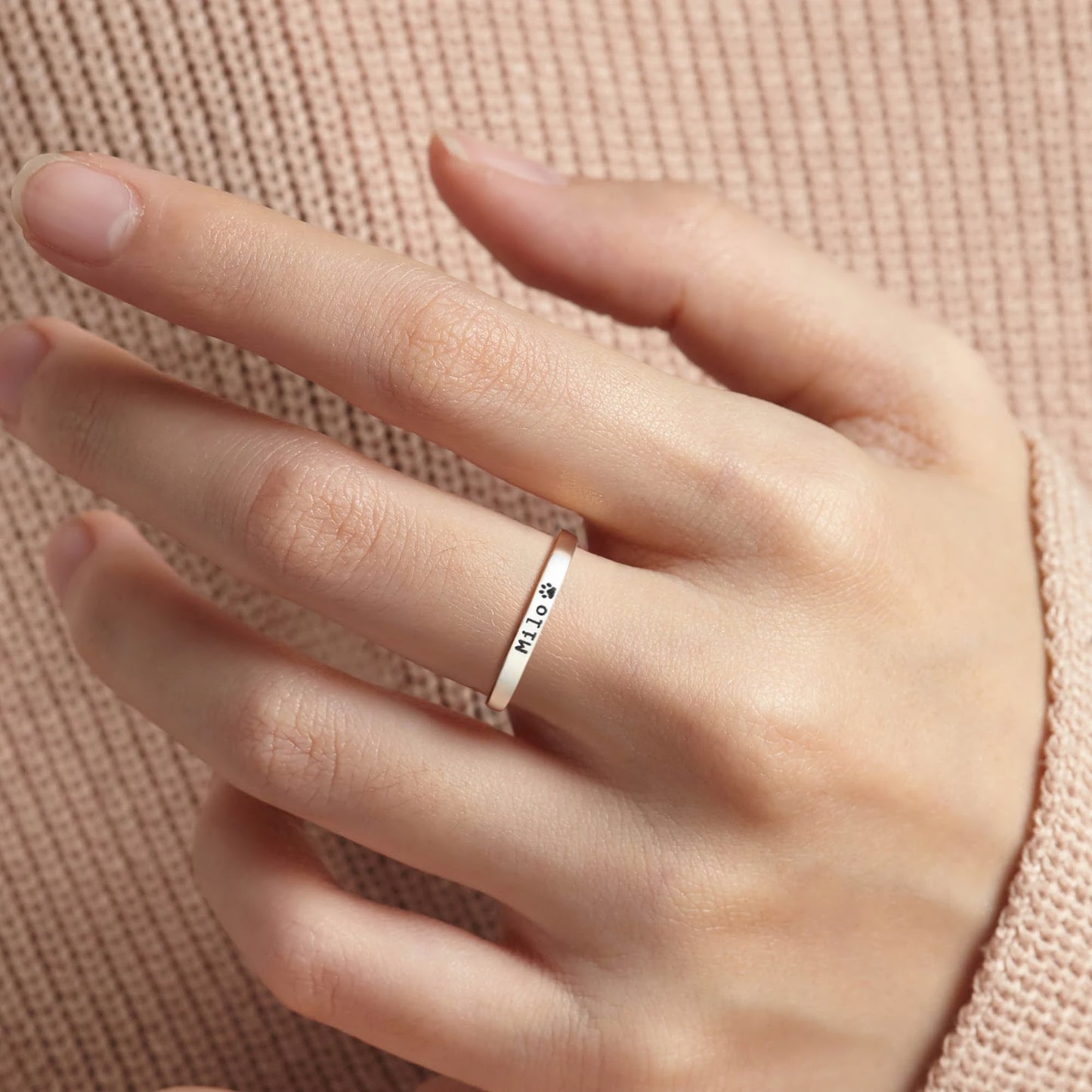 Personalizovaný prsteň s menom domáceho miláčika