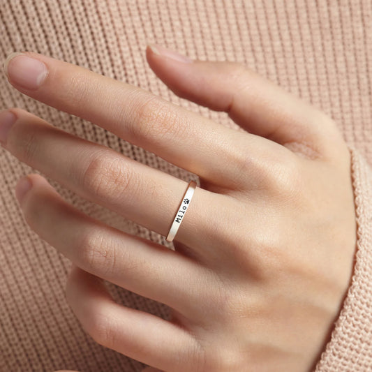 Personalizovaný prsteň s menom domáceho miláčika