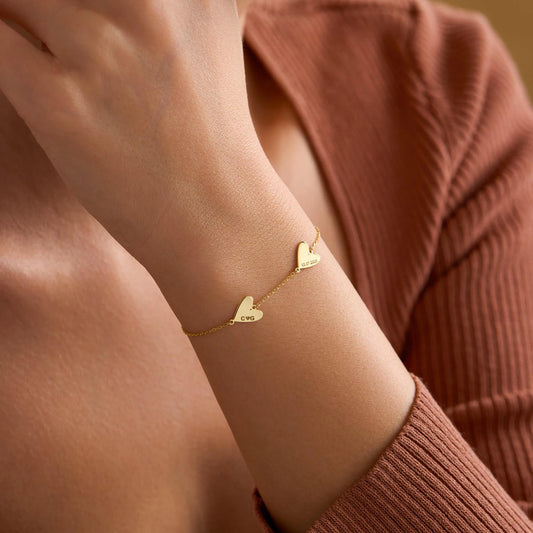 Personalizovaný náramok so srdcom s gravírovaním