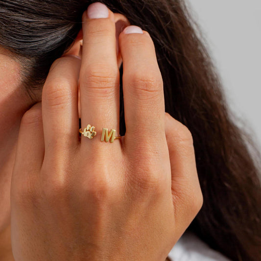 Personalizovaný prsteň s iniciálou domáceho miláčika