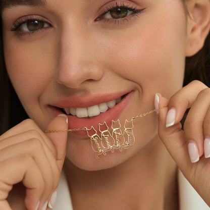 Personalizovaný náhrdelník s menom mačky